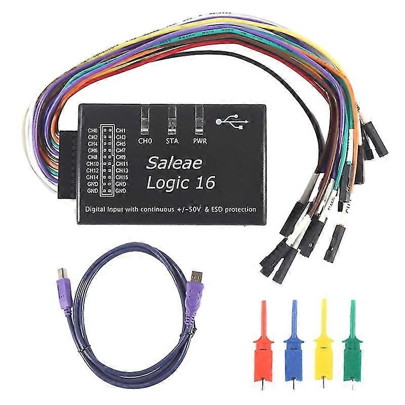 ロジックアナライザ16セットUSB対応、100M高速サンプリング