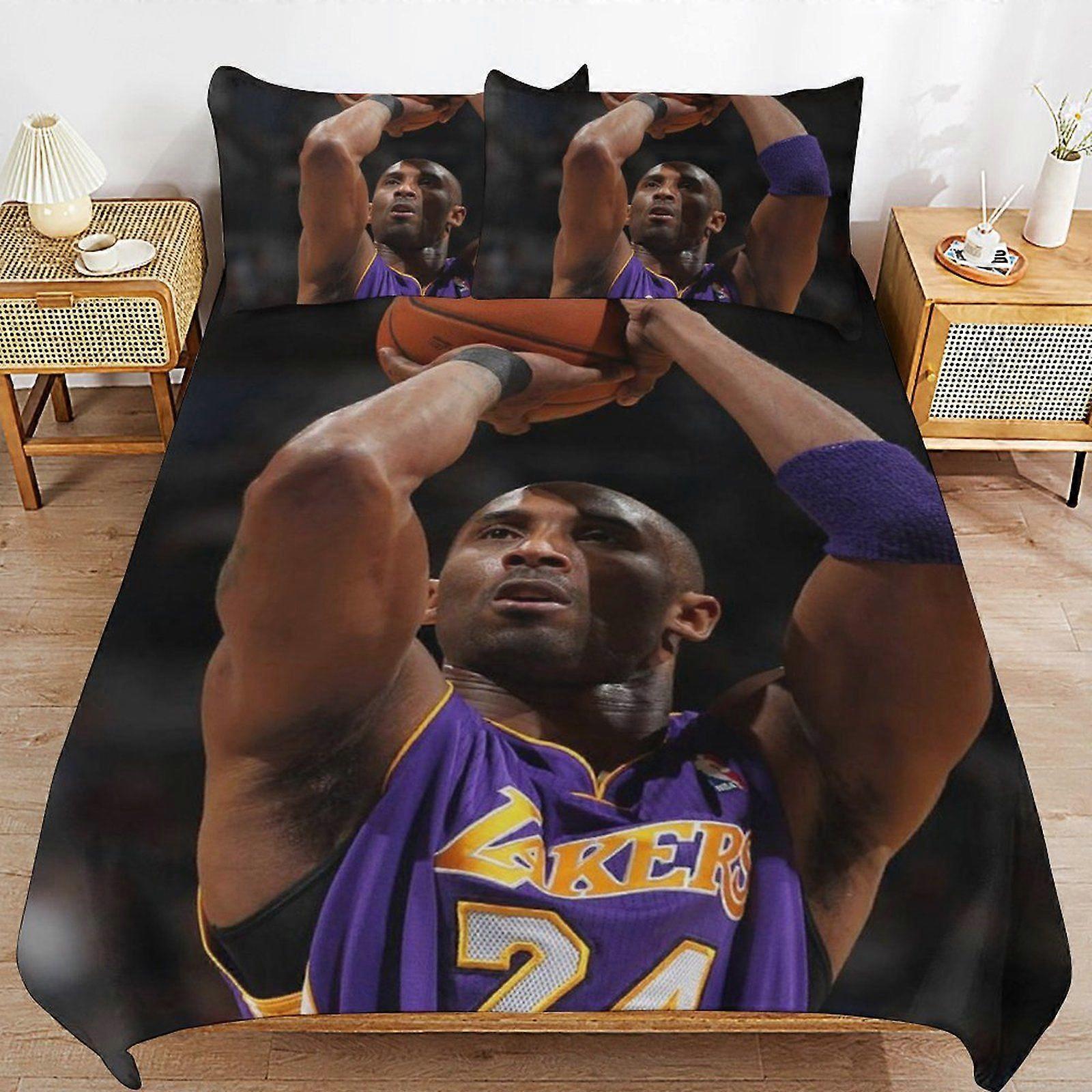w443 Kobe Bryant Lightweight Comfort Cozy Zipper Access Layered Fabric Duvet Cover Sets with Soft Finish m443