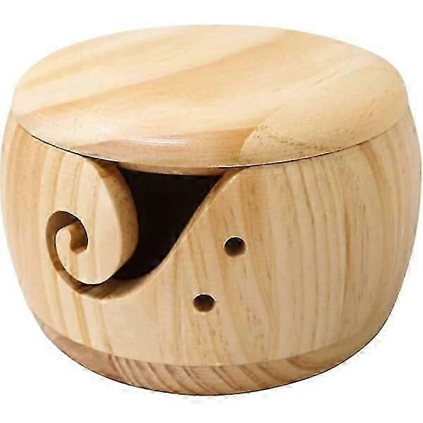 Yarn Storage Bowl with Lid for Wool and Thread