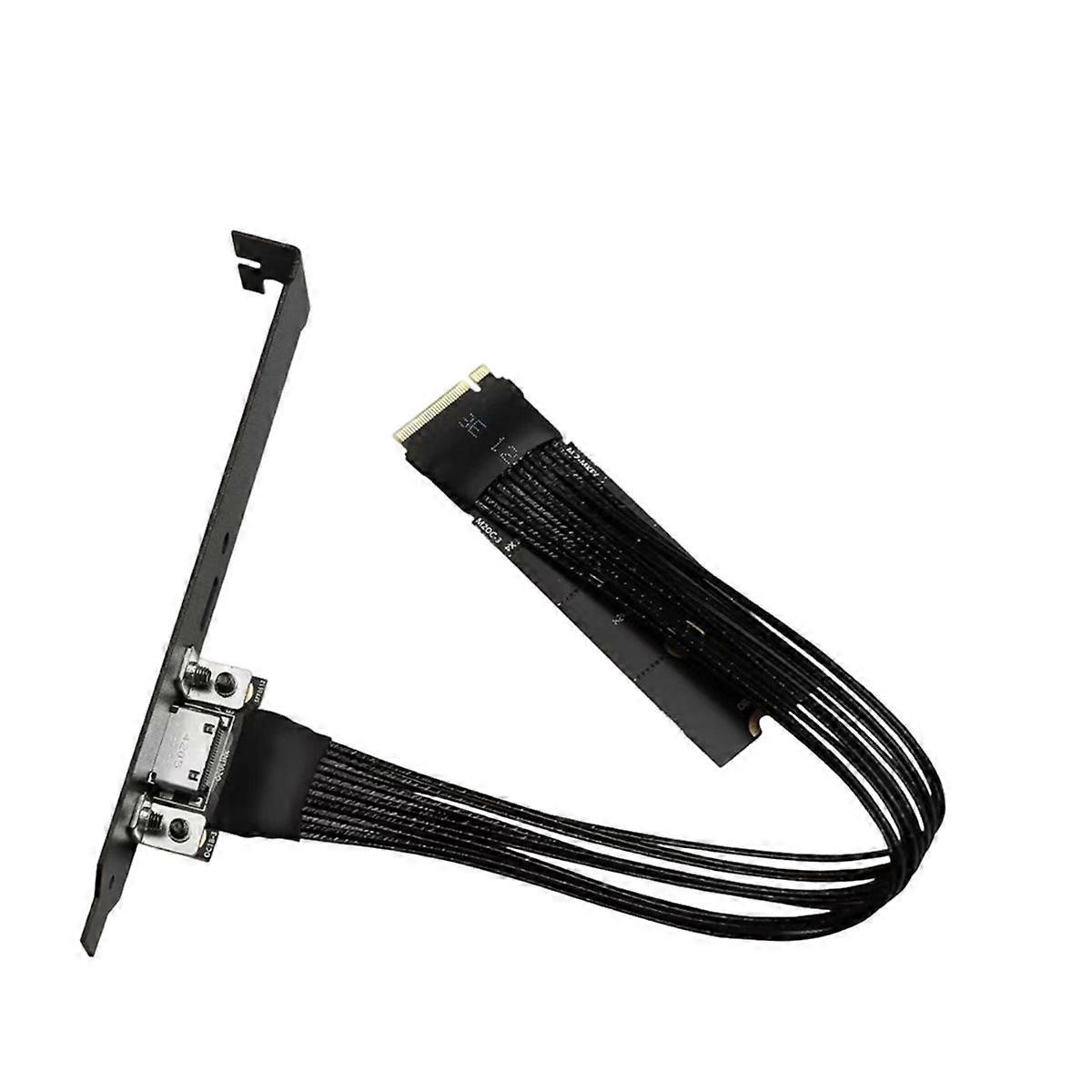 M.2-Mkey NVME to Oculink Adapter Cable with Baffle B