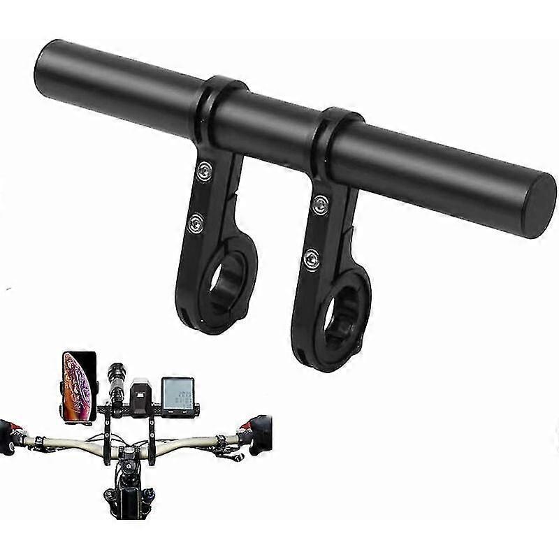 Bicycle Handlebar Extension, Double Aluminum Alloy Bicycle Handlebar Extension, Handlebar Extender Holder for Phone Lamp GPS Speedometer