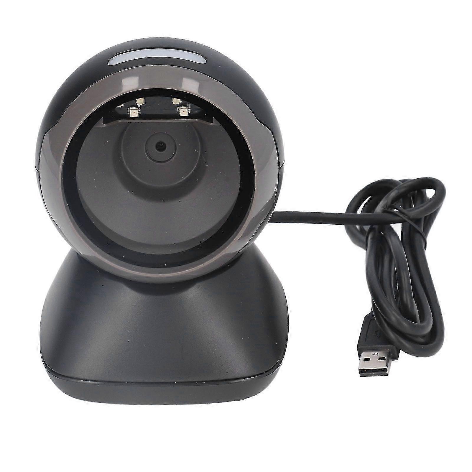Desktop Barcode Scanner USB Wired QR Code Scanner for Supermarket Cashier Payment 5V DCHwy