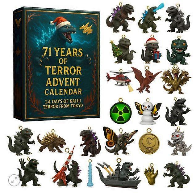 Weihnachts-Adventskalender-Überraschungsbox – Acryl-Ornament – 71. Godzilla-Jubiläum – 1 Design