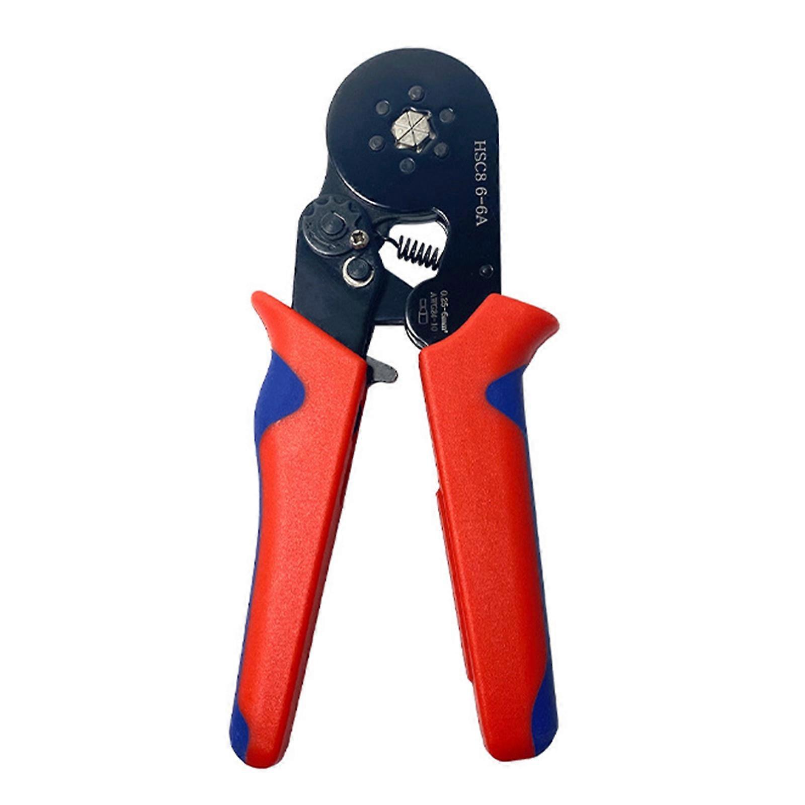 Auto Tension Hexagonal Crimping Tools For Cylindrical Ferrules Household Electrical Maintenance Multicolor