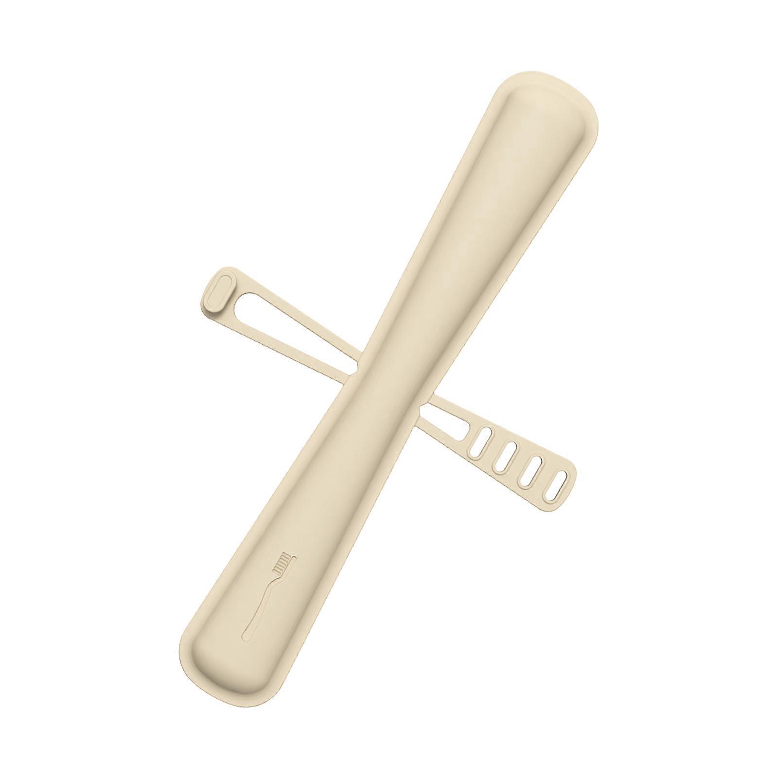 Reusable Silicone Toothbrush Cover For Traveler Small size Includes Toothpaste Holder Space Multicolor