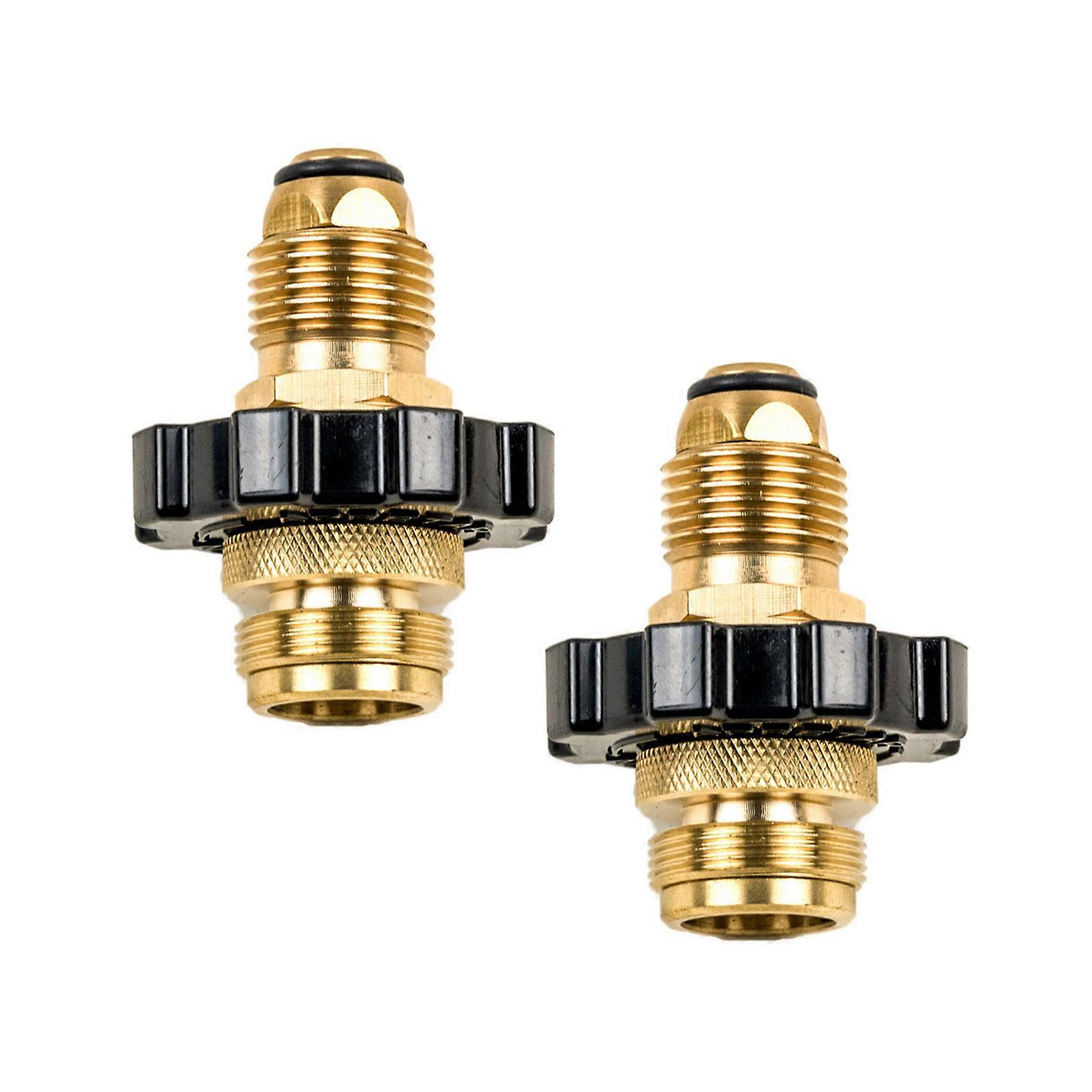 Quick Connect Propane POL Adapter Set Stable Brass Coupler For Gas Cylinders And Appliances Multicolor