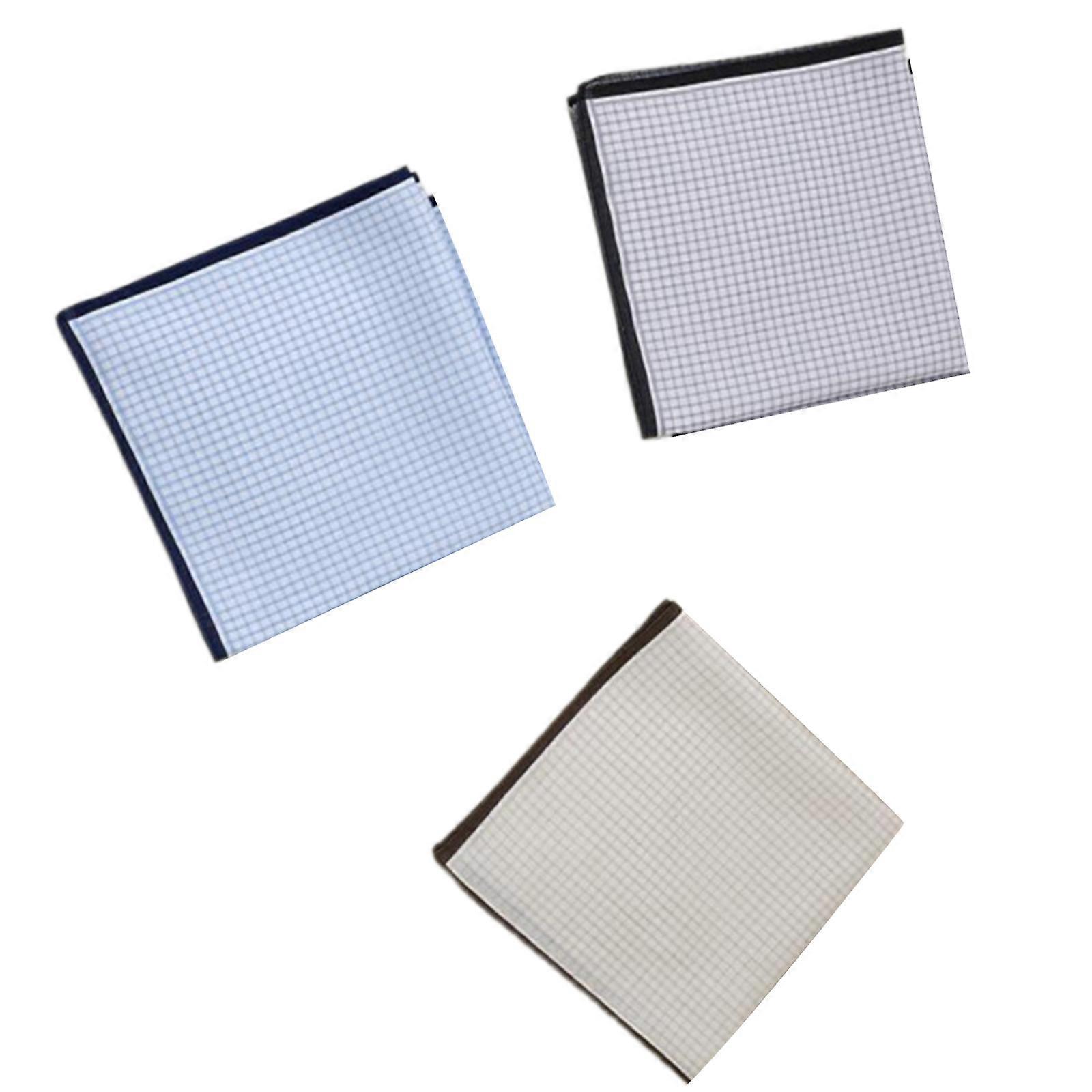 1/3pcs Men's Reusable Cotton Handkerchiefs Elegant Patterns With Strong Absorbency And Comfort 43x43cm  D