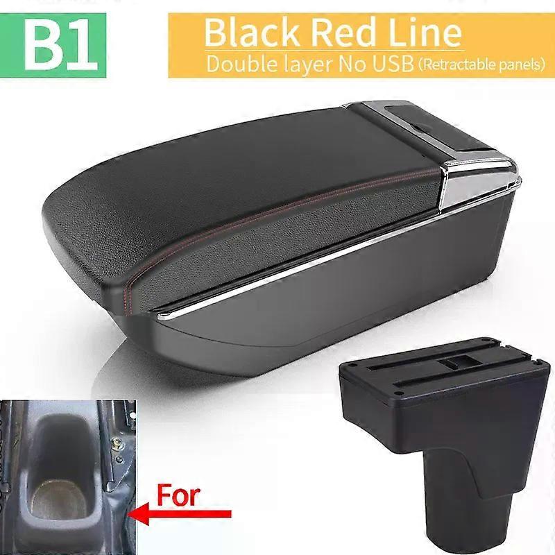 For Datsun GO GO Plus car center console retrofit multi-functional storage box armrest with cup holder car decorative accessorie