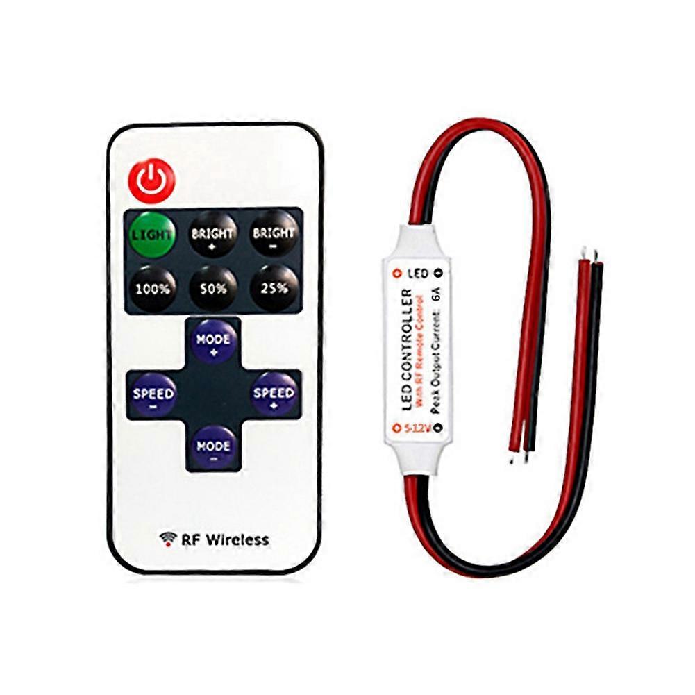 11 Key RF Mini Wireless Remote Controller Controller for Single Color LED Strip Lights Wireless Swi