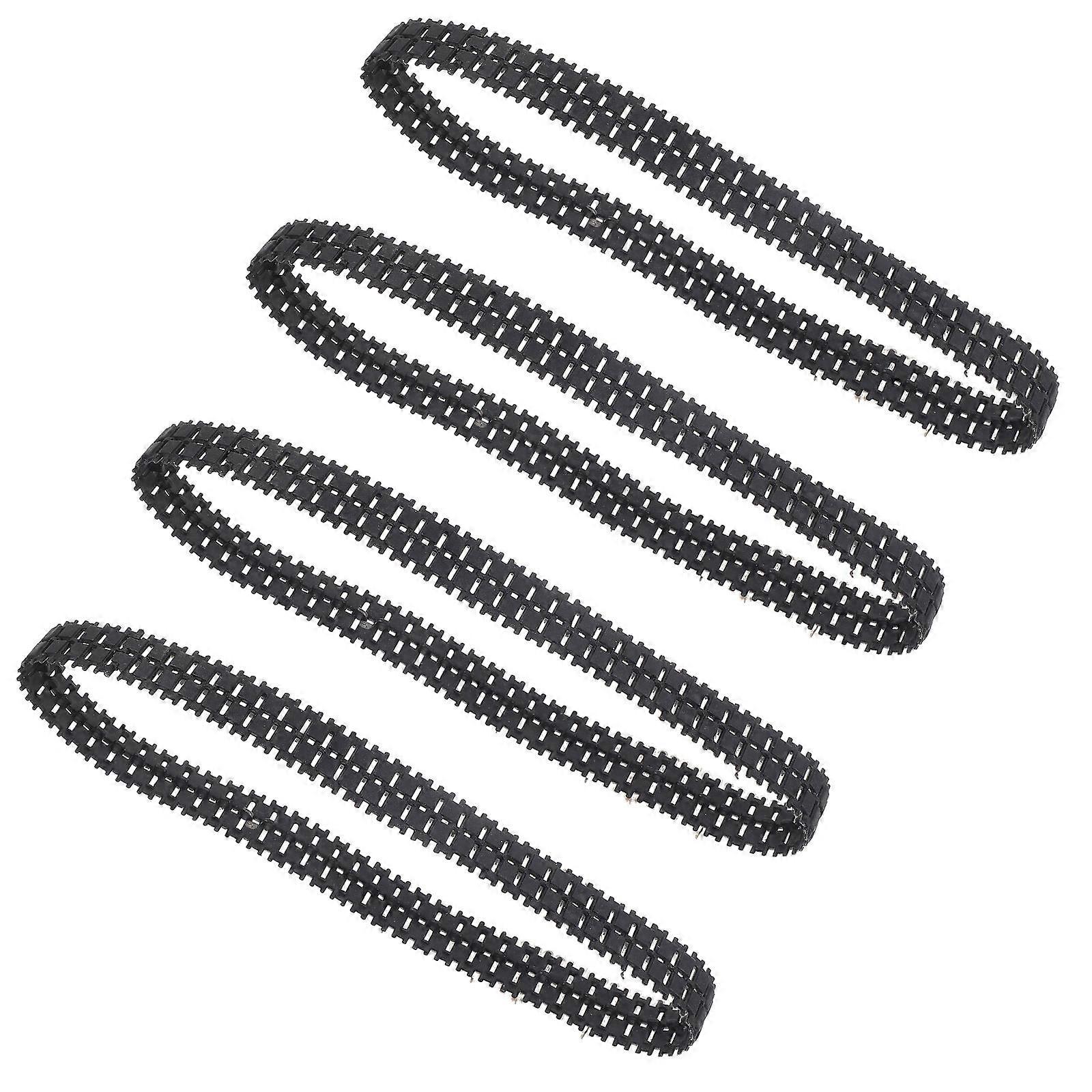 4Pcs Rubber Tank Track DIY Making Tank Frame Track Robot Toy Track Replacement