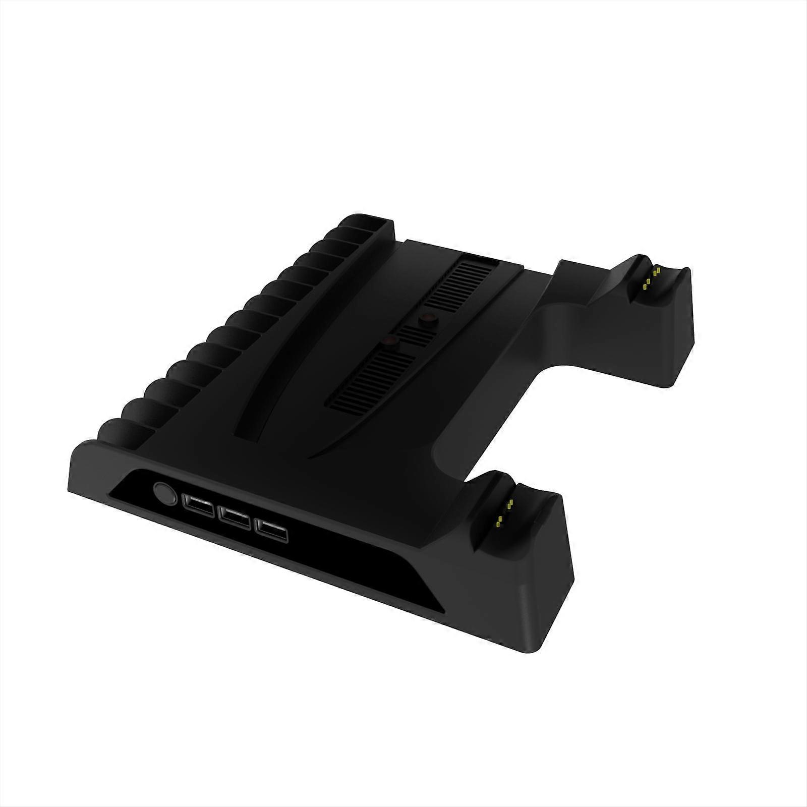 Cooling Base Stand for PS5 Pro/Slim Console, Vertical Cooling Stand Controller Charging Station With Headset Holder Hanger Hook For PS5 Pro/ PS5 Slim