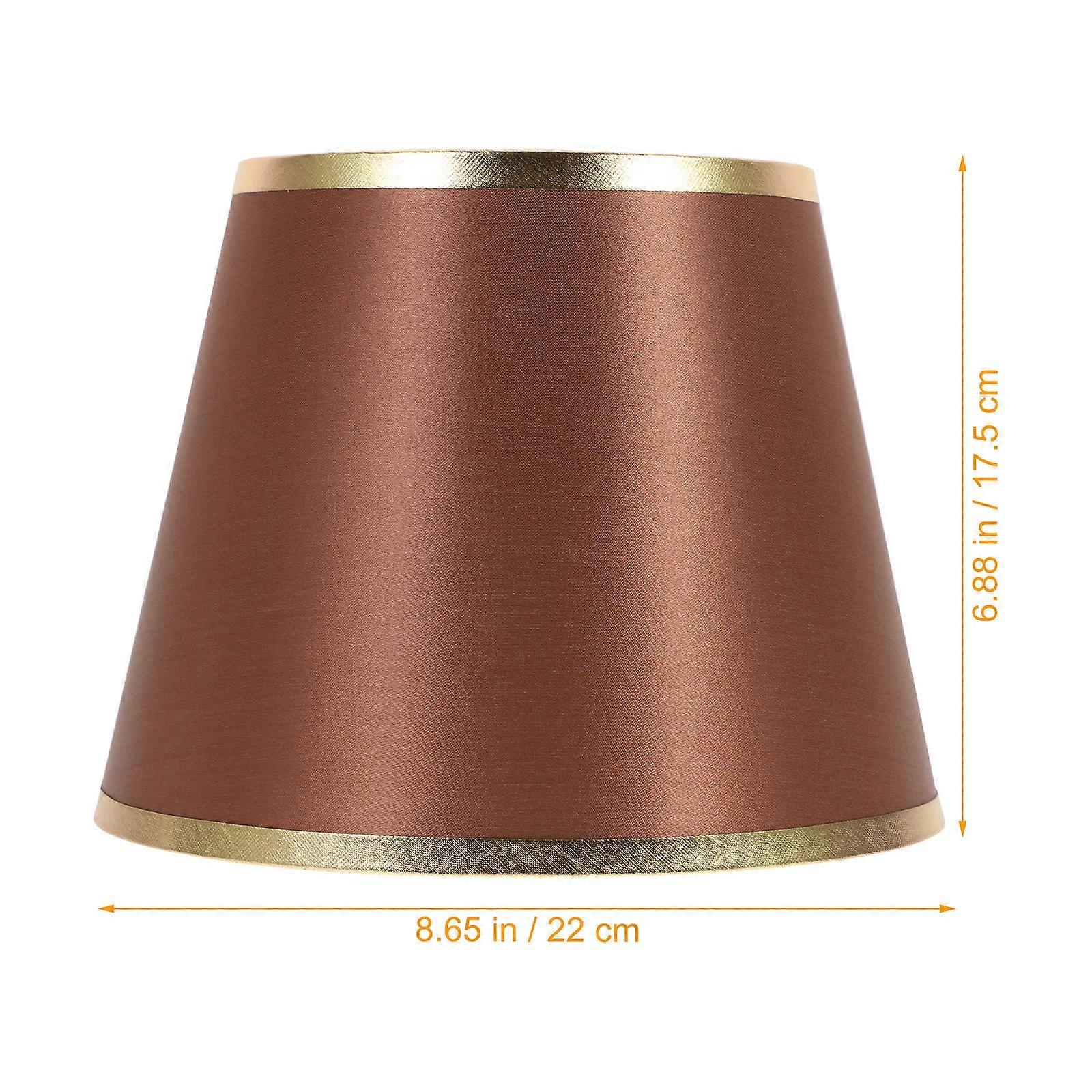 Coffee Round Lamp Shade Fabric Light Cover Replacement Lampshade E27
