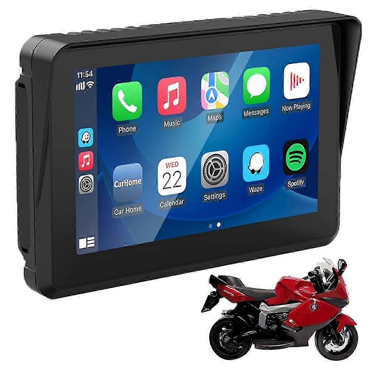 Motorcycle GPS Carplay Touchscreen, Wireless CarPlay & Android