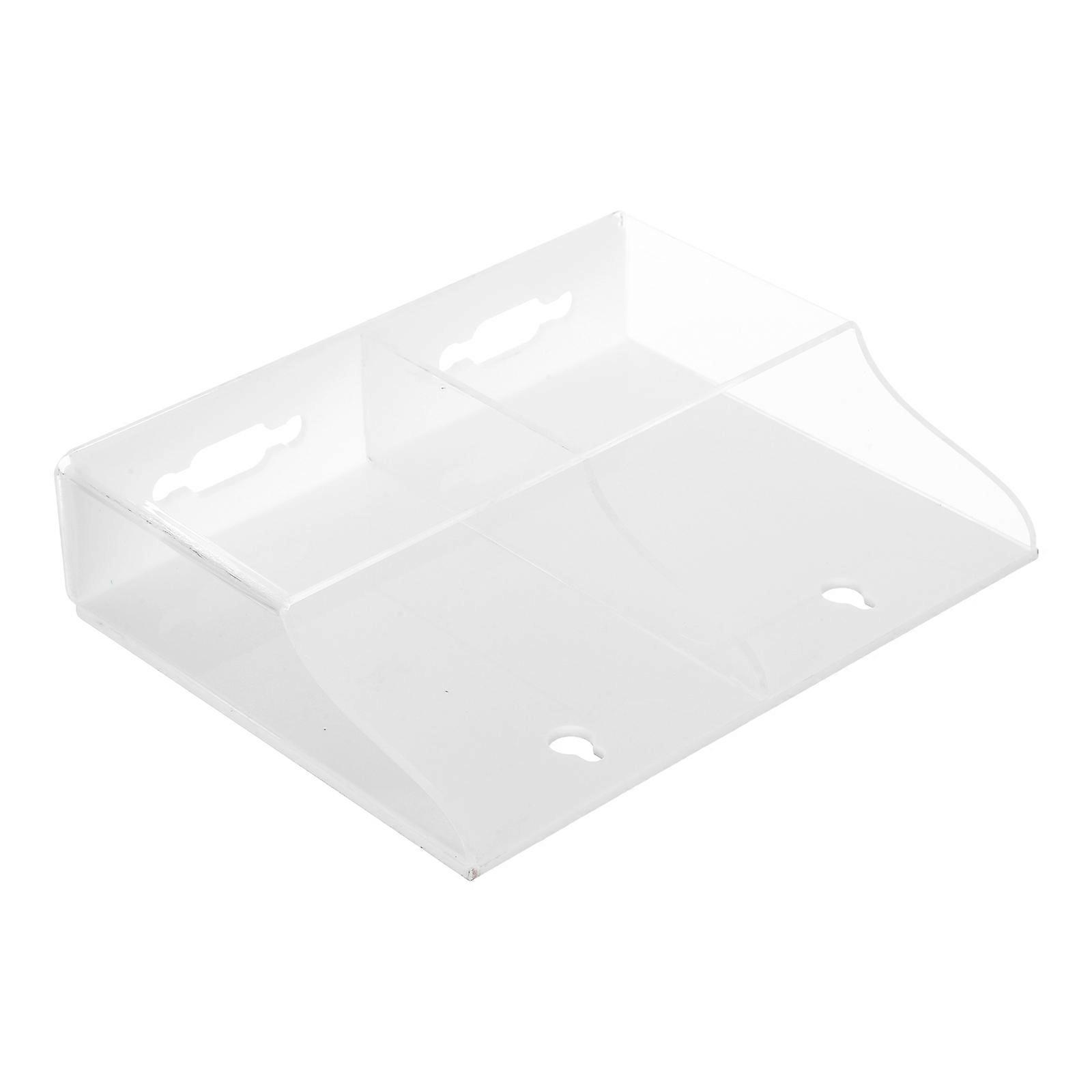 Wall Mounted Remote Control Holder for Bedside Storage Acrylic Organizer