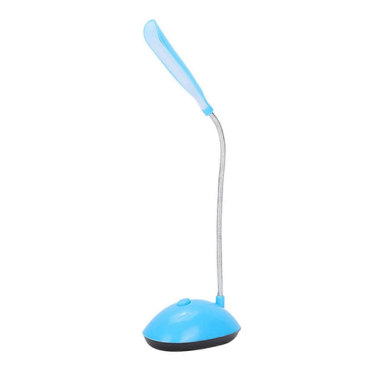 LED Desk Lamp Rechargeable Battery Powered Bright EnergySaving Light for Reading Study Bedroom Blue