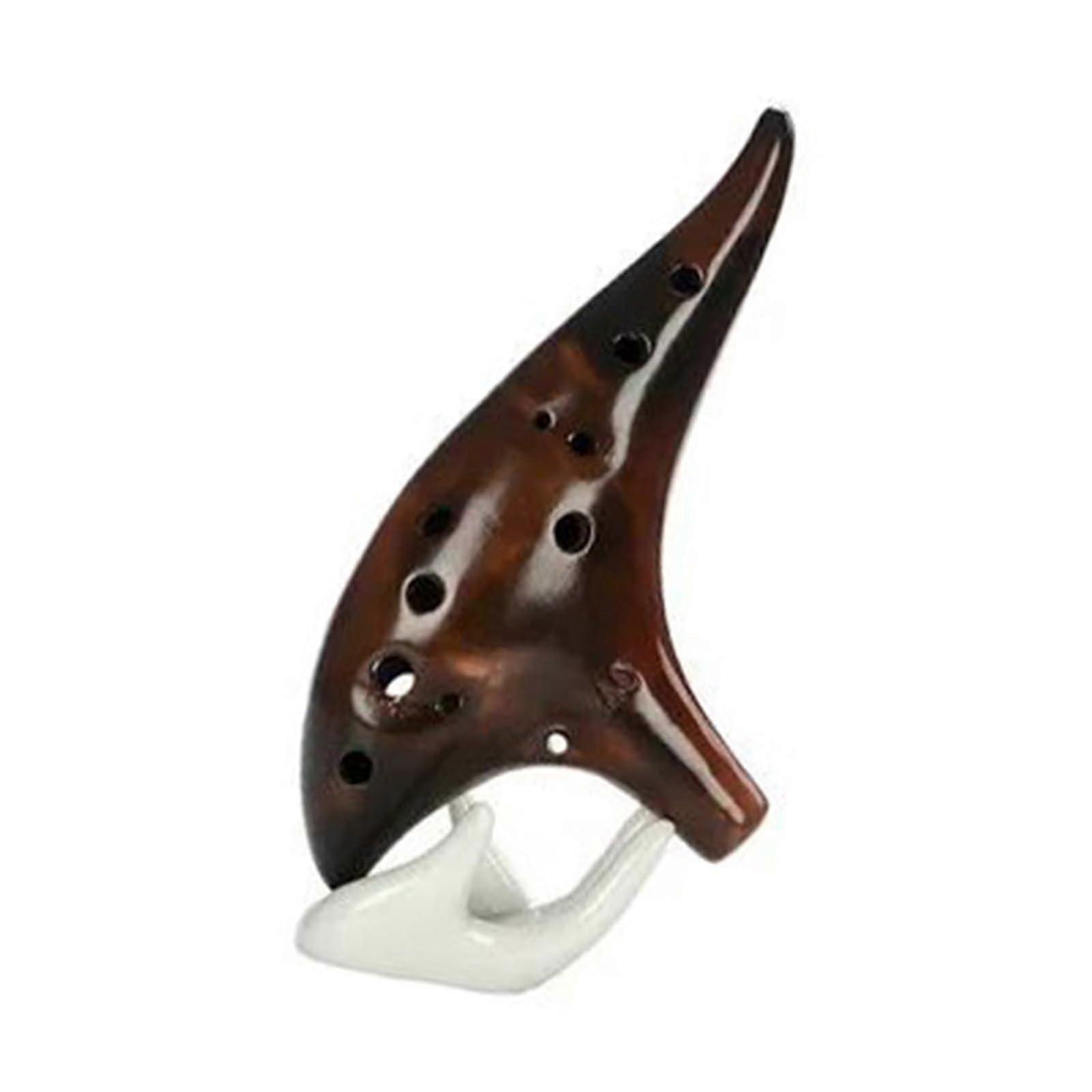 Ocarina 12-Hole Professional Smoky Alt C Ocarina for Beginners Performance Instrument in 12-Hole Tuning