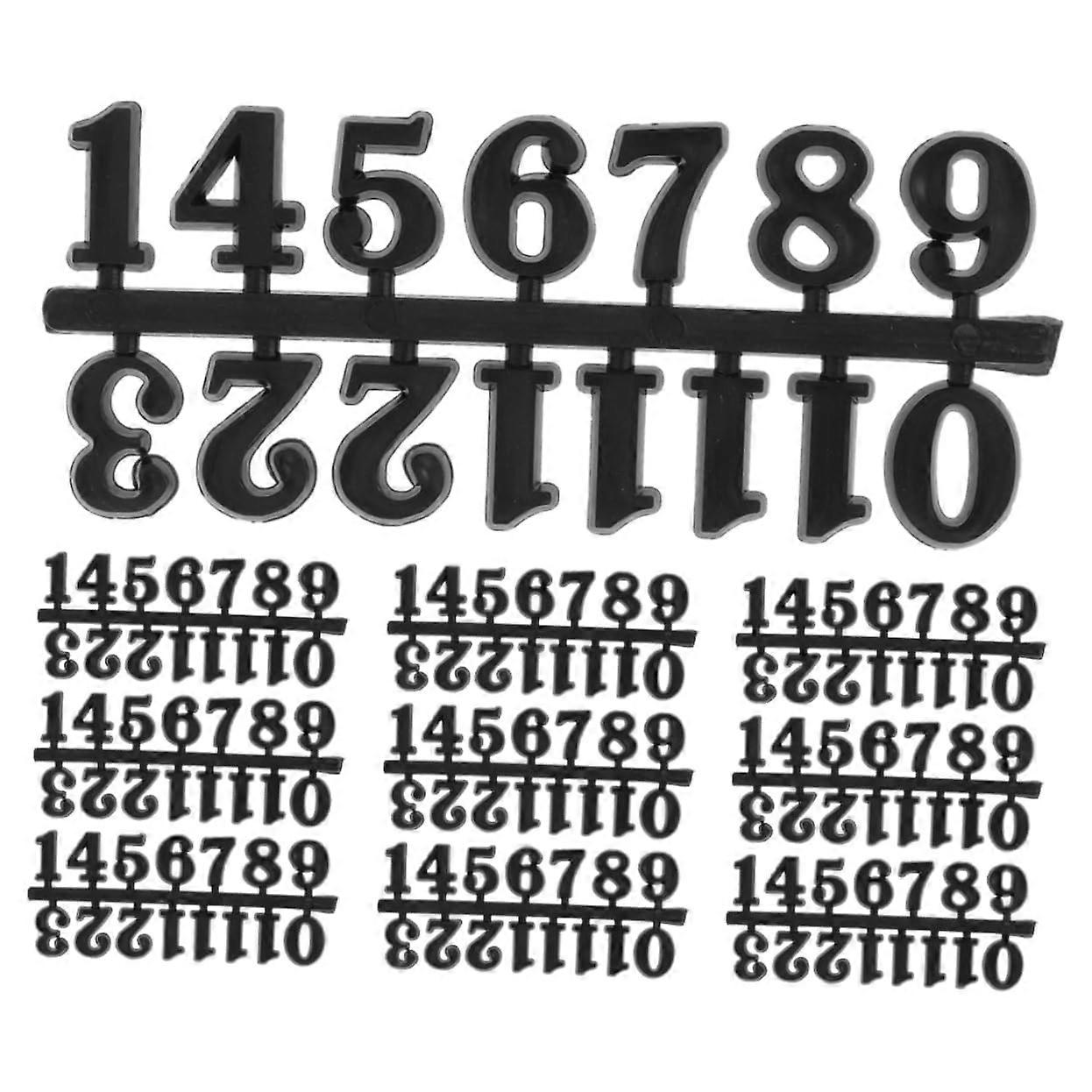 DIY Clock Numbers Kit with Arabic Numerals, Easy Installation Replacement Parts for Home Decor
