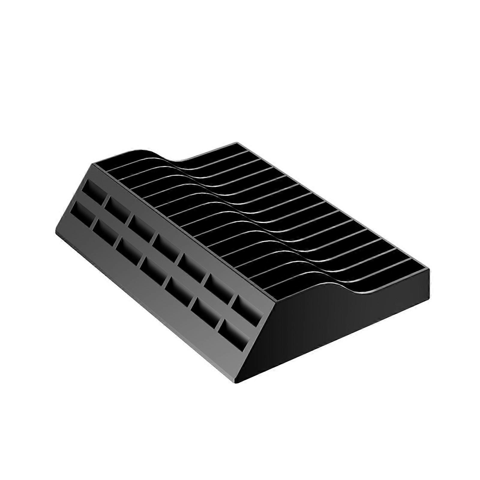 Large Capacity 14 in 1 Game Card Holder Rack Integrated Storage Support Unit For SW2 Featuring TF Slots and Dock Storage Multicolor