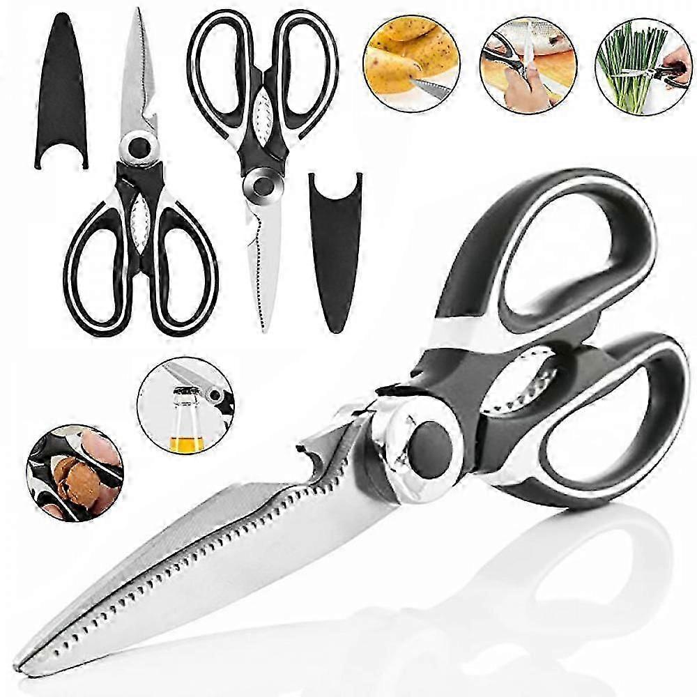 Multifunctional Kitchen Scissors Chicken Bone Scissors Stainle Tool Shears for Meat Vegetable Nutcracker Bottle Opener Clipp IIZ