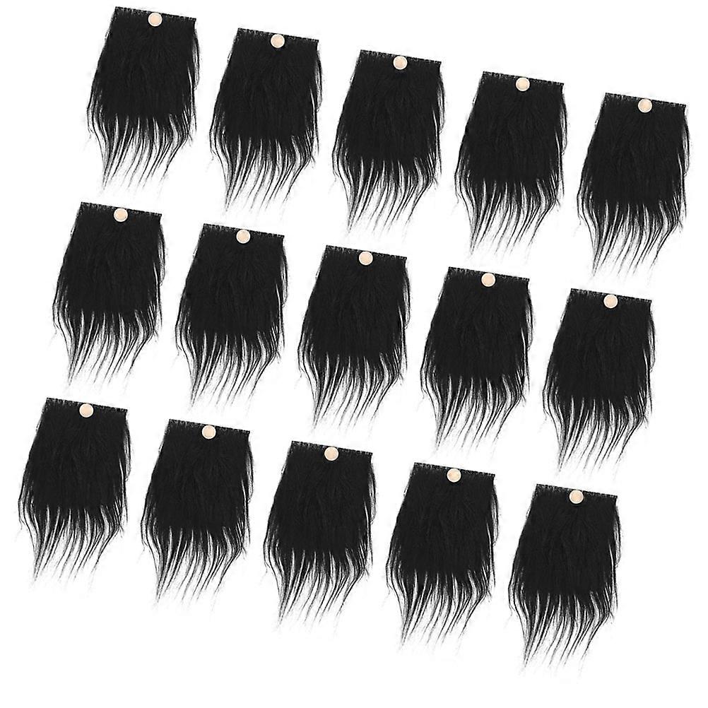Black Gnome Beards DIY Craft Material for Doll Making 120Sets