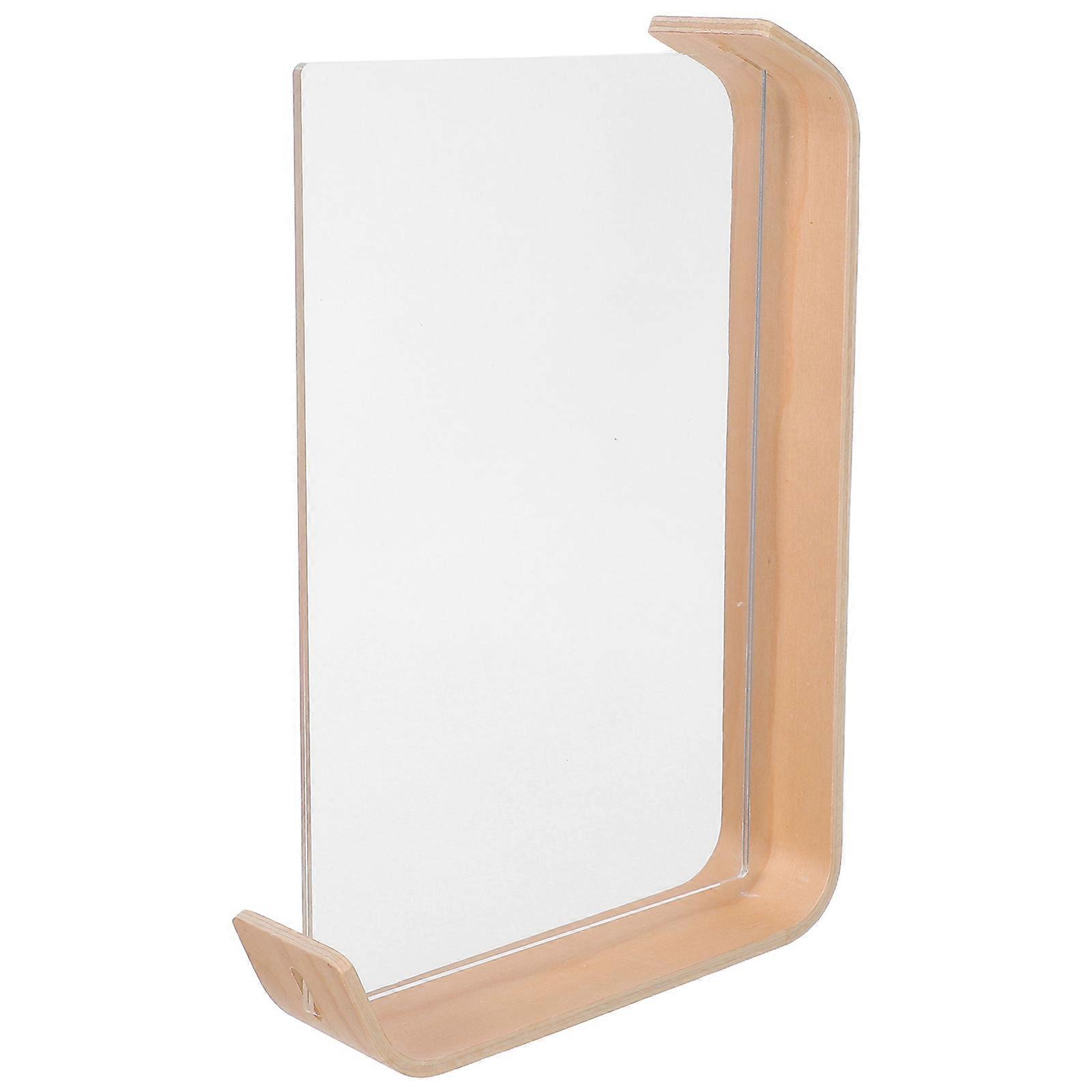 Wood Base Creative Acrylic Photo Frame for Double Side Display