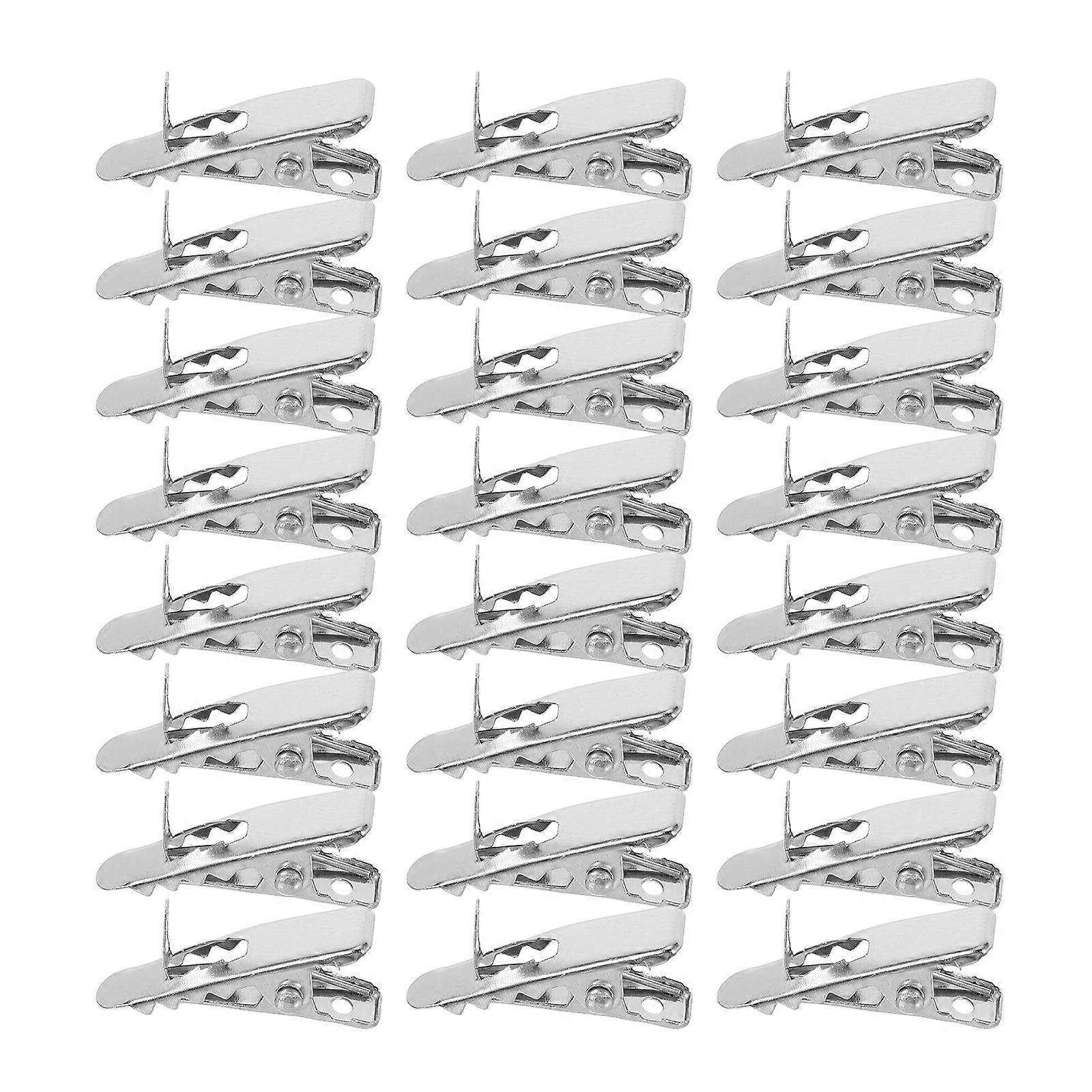 Christmas Tree Ornament Clips for Decor 100Pcs Silver Metal Clips