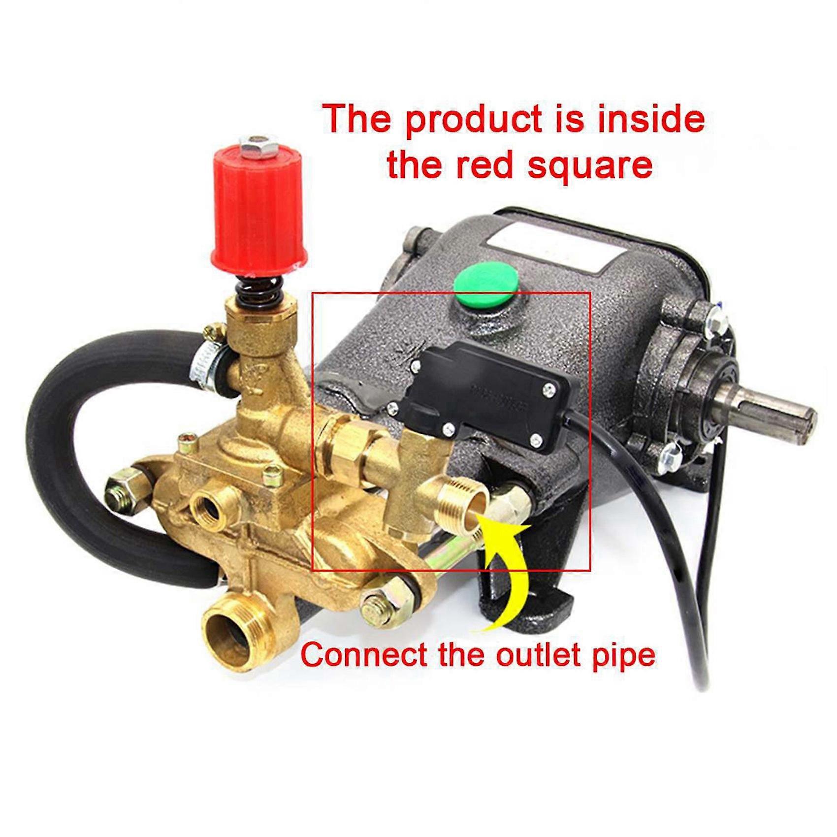 3X 220V Automatic Water Pressure Sensing Switch Device 55/58 Model Car Washing Machine Automatically Start/Stop