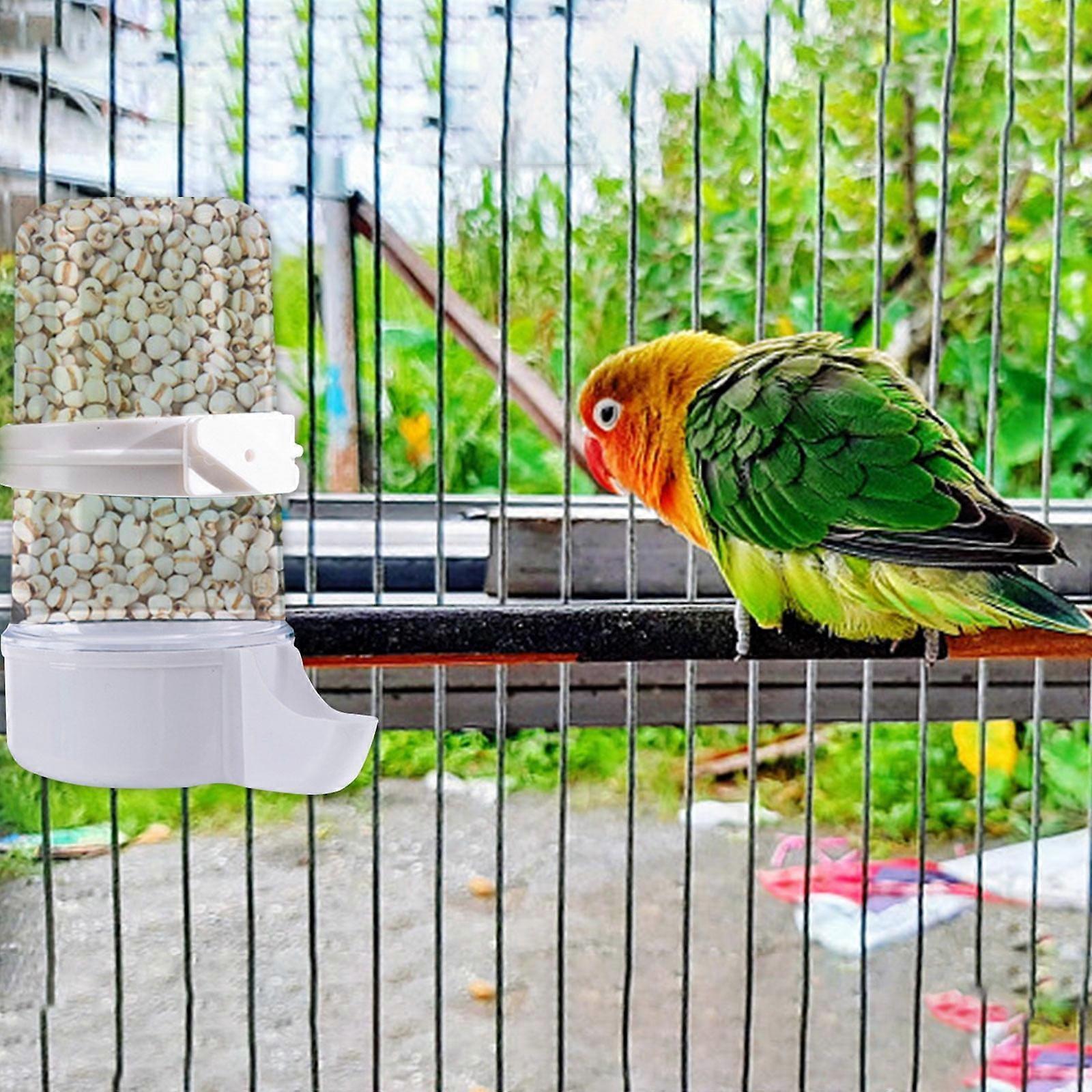 Automatic Bird Water Feeder & Drinker Set for Cage, Plastic Parrot Water Dispenser with Clip – Compatible with Most Cages