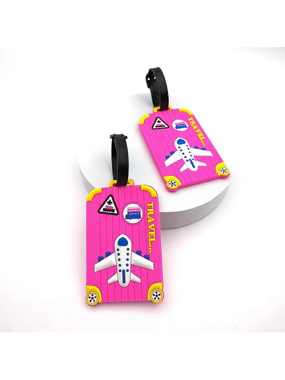 ��tiquette de bagage multicolore pour avion cr��atif, ��tiquette d'a��roport de voyage, pr��vention des pertes essentielles, ��tiquette suspendue 