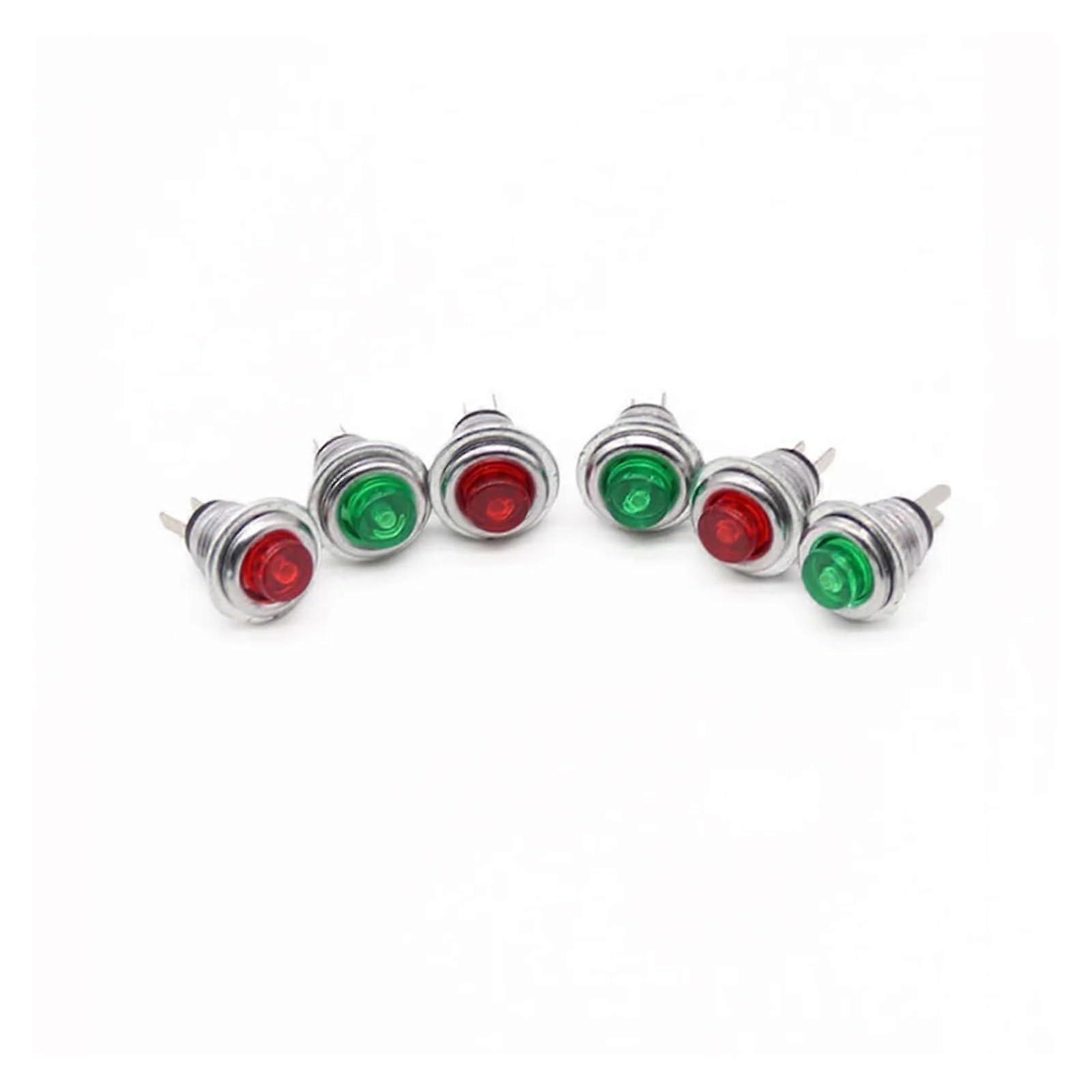 100pcs Green DS-101 8mm Lockless Momentary Push Button Switch Normally Open On/Off for DIY Projects