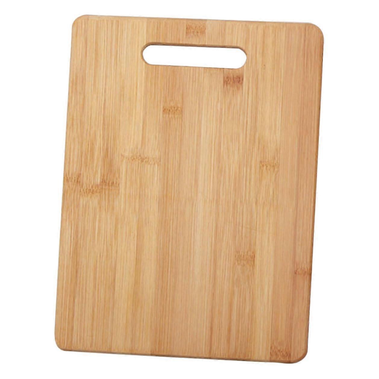Wooden Cutting Board with Smooth Burr Surface, Thick Design, Hanging Storage for Kitchen Use