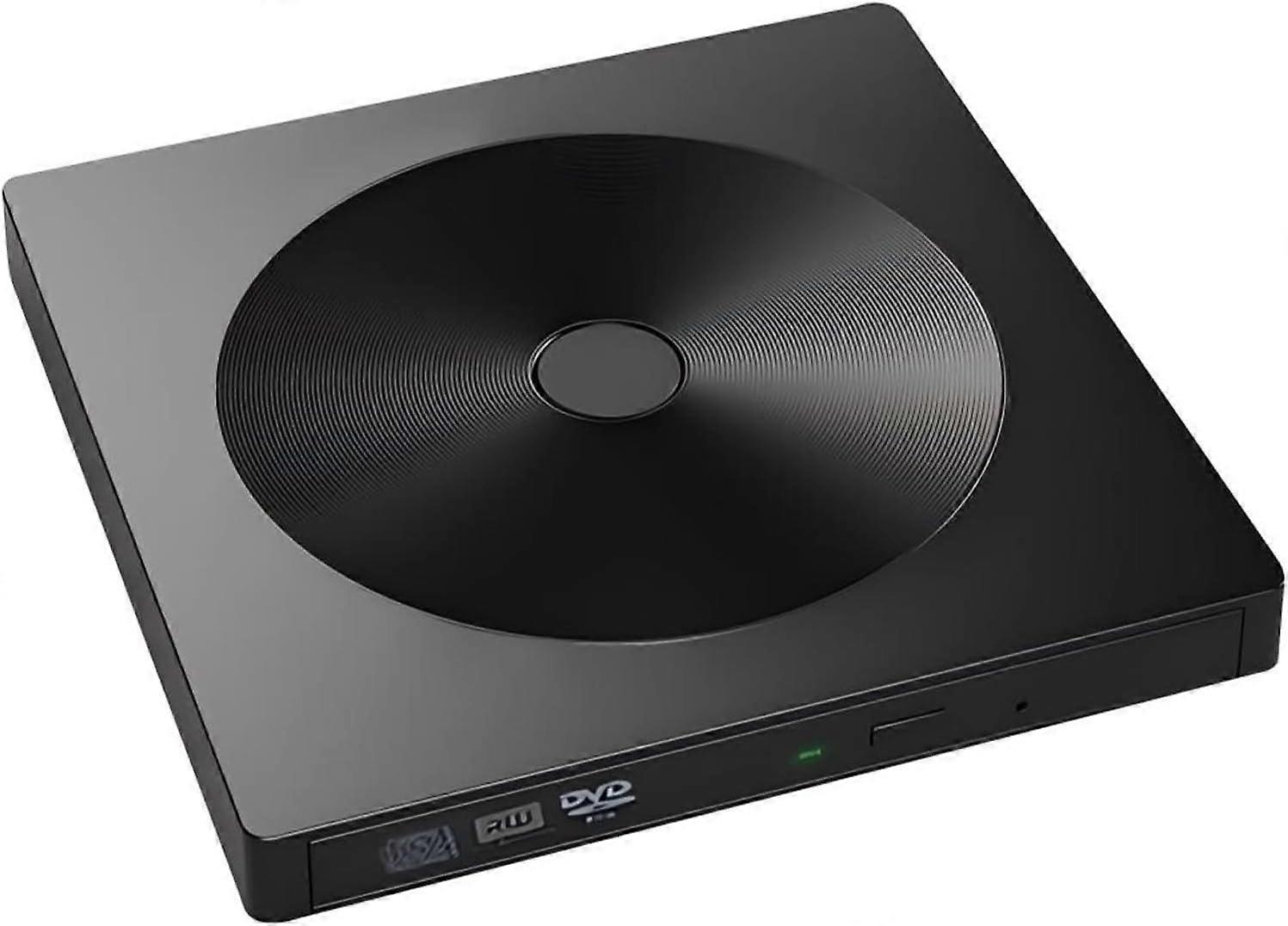 CD/DVD External Drive USB 3.0 & Type-C Portable External CD/DVD Burner for Mainstream Computer Systems Such As Windows 11/10/8/7 / XPLinuxMac