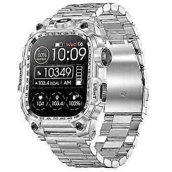 Smartwatch: 2,01"-HD-Display, Bluetooth-Anrufe, 650-mAh-Akku, wasserdicht