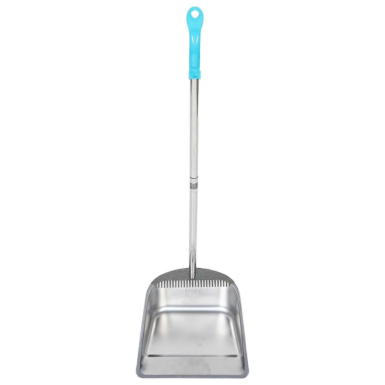 Stainless Steel Dustpan for Kitchen Cleaning with Long Handle