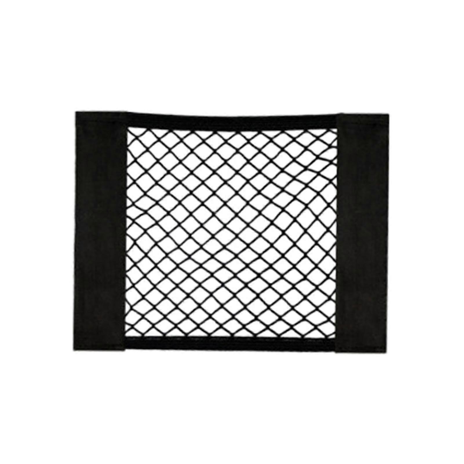 Car Cargo Net Trunk Organizer with DoubleLayer Elastic Mesh, 30cm Side Storage for Small Cars