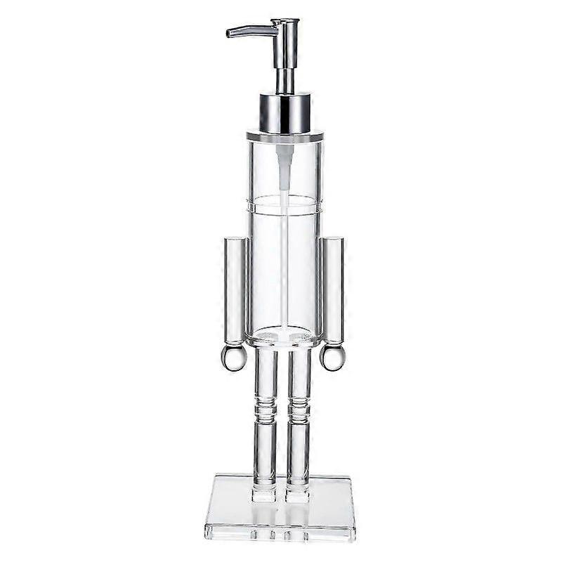 Nutcracker Soap Dispenser, Clear Nutcracker Soap Dispenser Xmas Decorative Hand Pump for Xmas Kitch