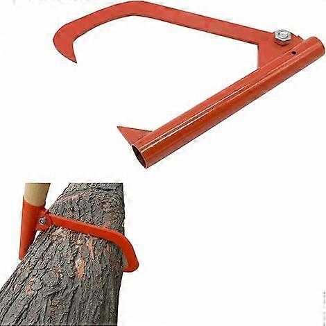 Steel hook log lifting tool (without ndle), model: orange
