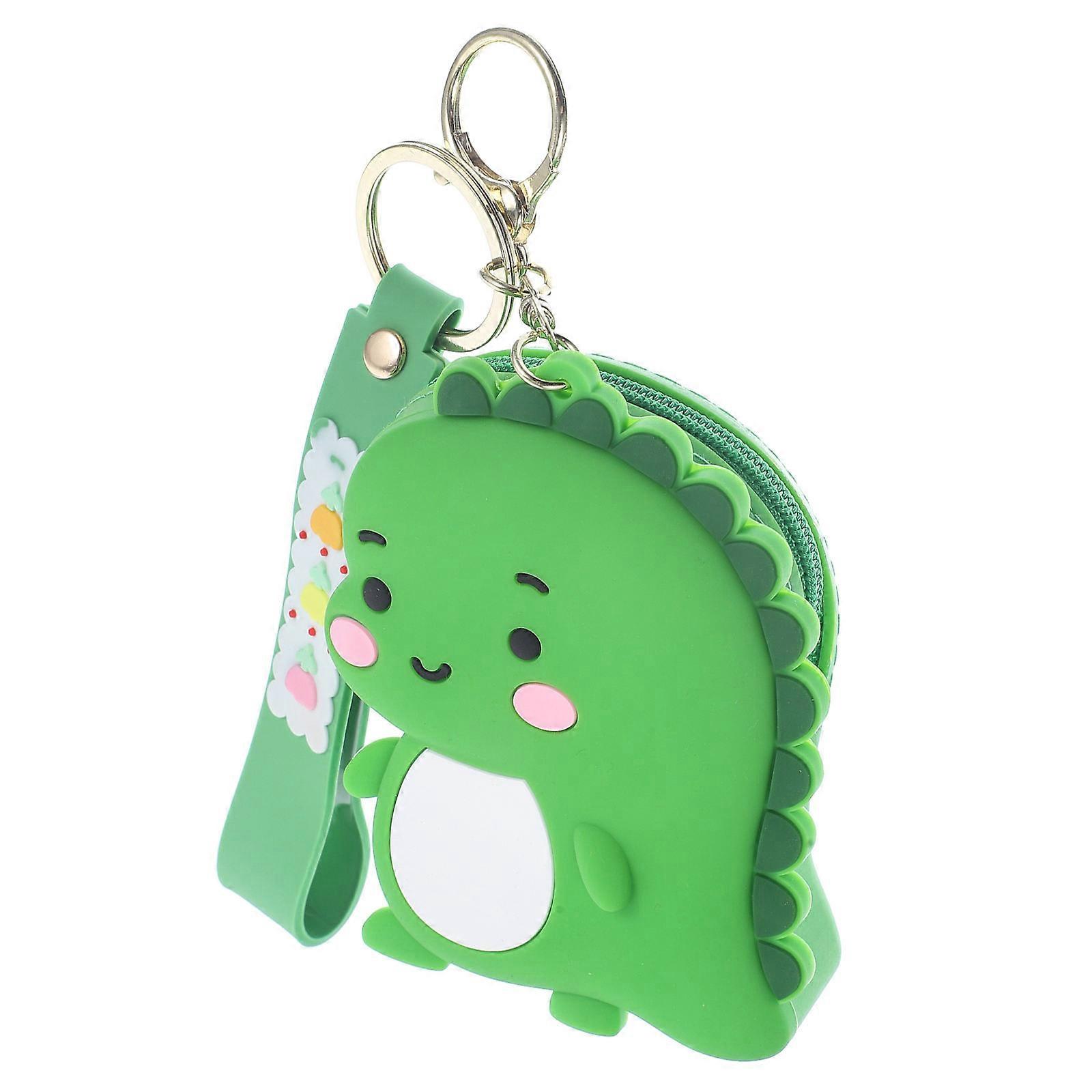 Cartoon Keychain For Backpack Dinosaur Shape Storage For Small Items Portable 1Pcs