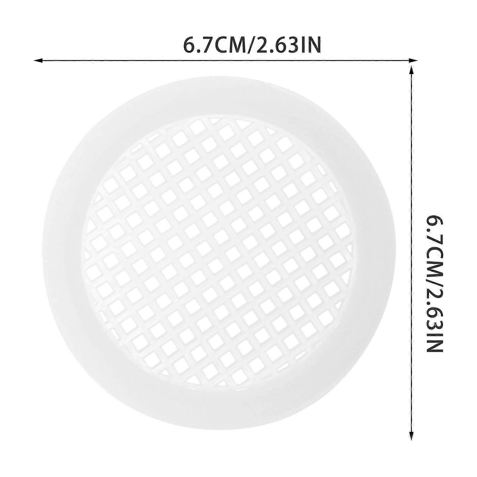 Round Shape Ventilation Grille Plastic Soffit Vent For Home Organization 20Pcs