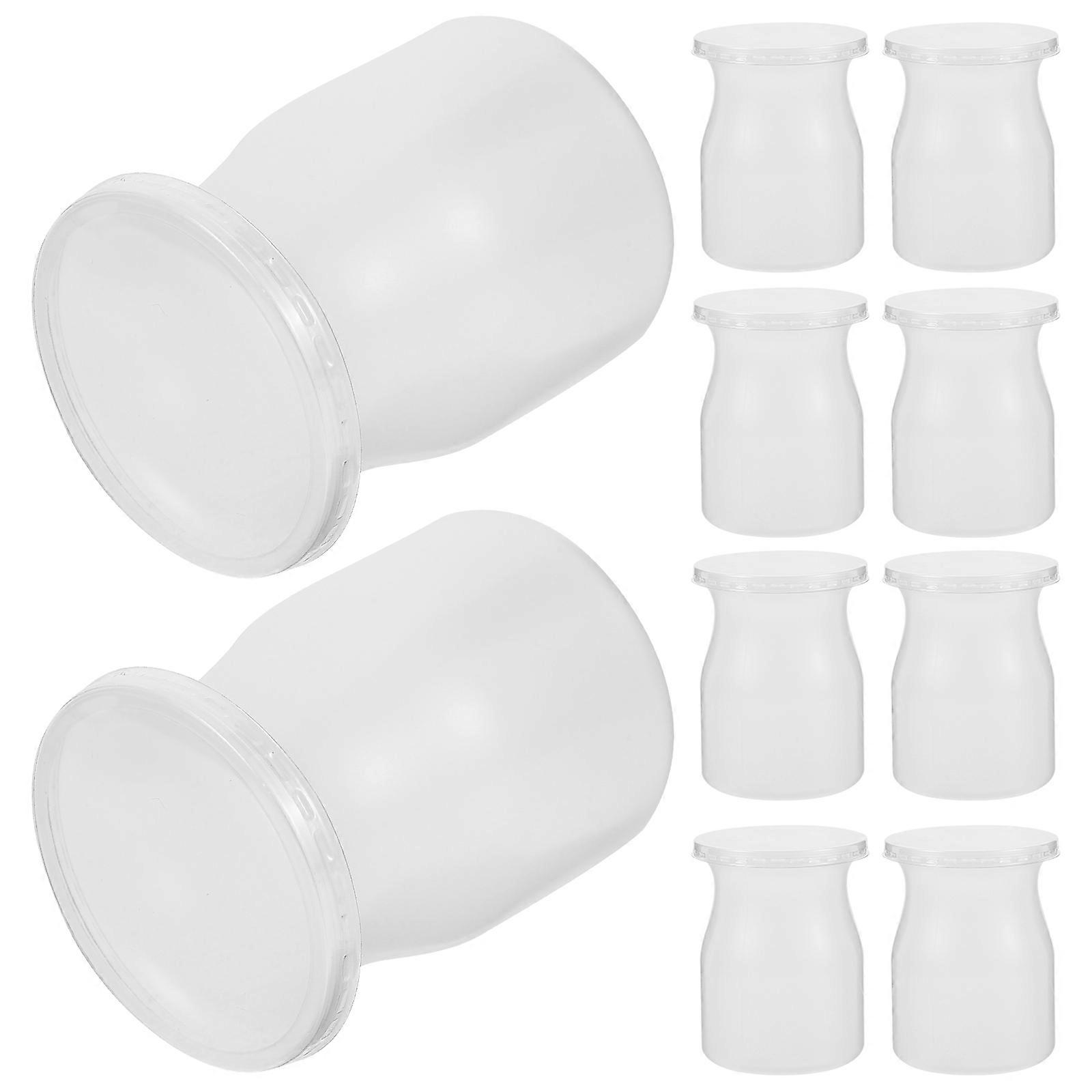 Yogurt Cup Plastic Pudding Container for Storage 20Set with Lids