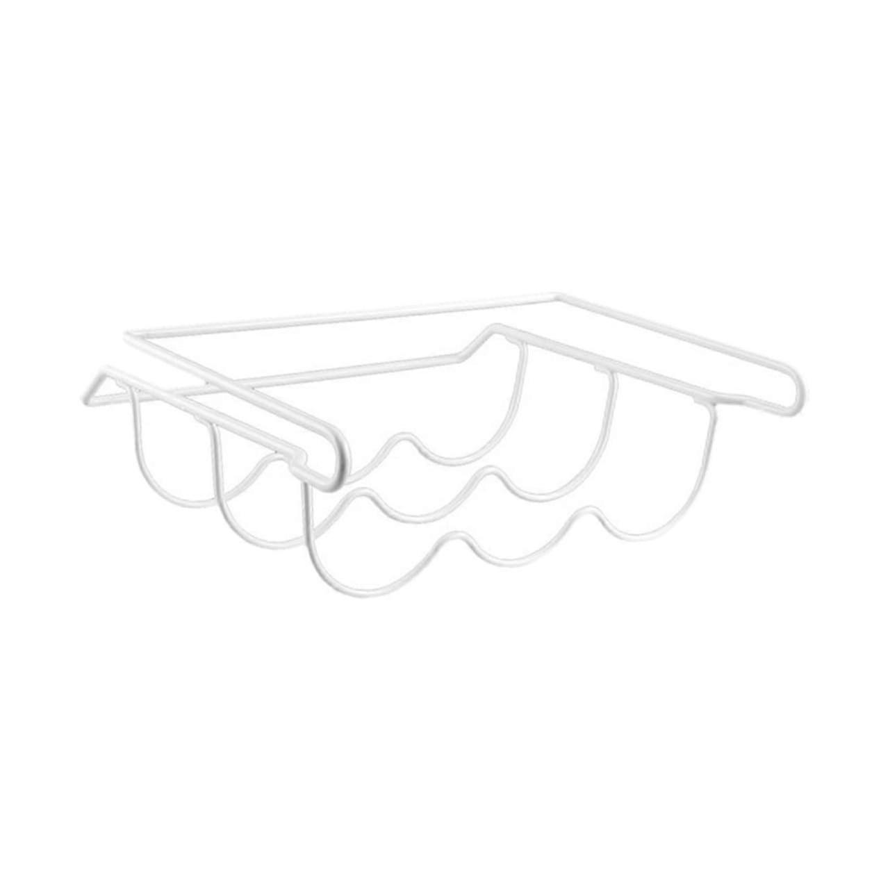 Refrigerator Wine Rack Iron Fridge Bottle Organizer SpaceSaving Kitchen Beverage Storage