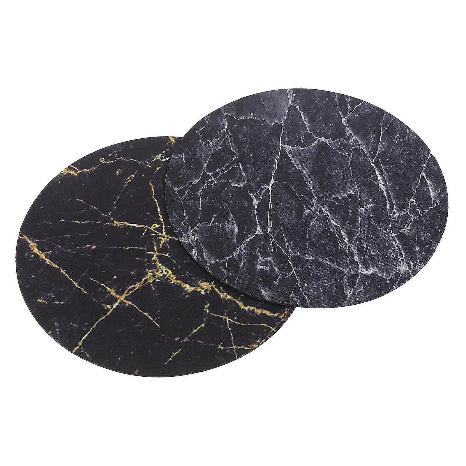 Waterproof Marble Pattern Mouse Mat Non Slip for Computer Using 2Pcs
