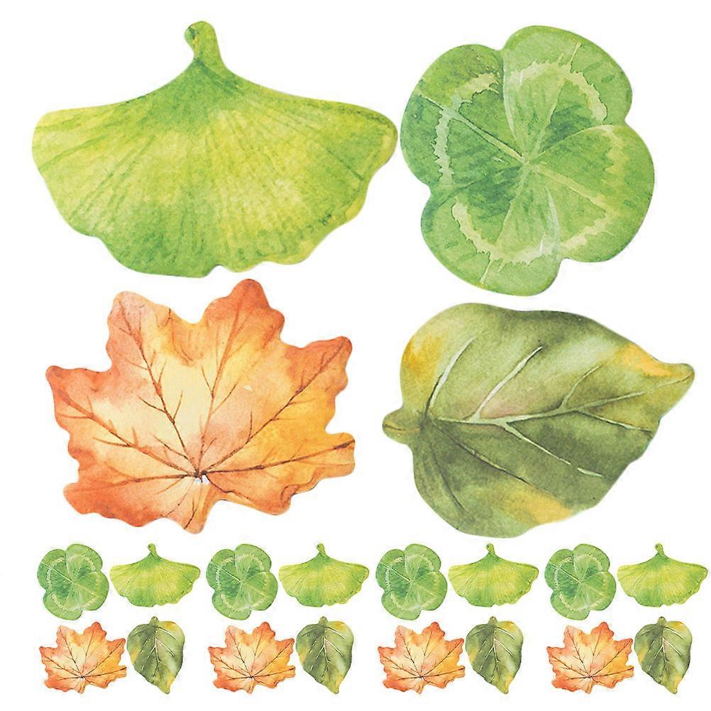 Sticky Tabs Tree Leaf Notepad for Home Office 120 Sheets Assorted