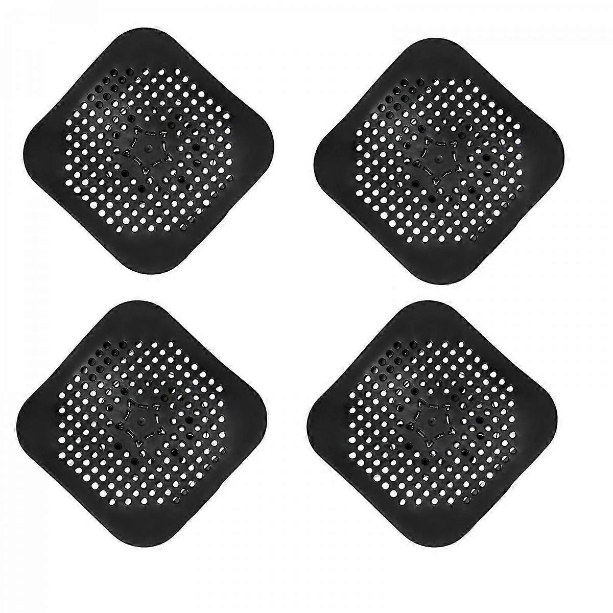 Odor Resistant Drain Protector Square Shape Bathroom Kitchen Sink Cover White