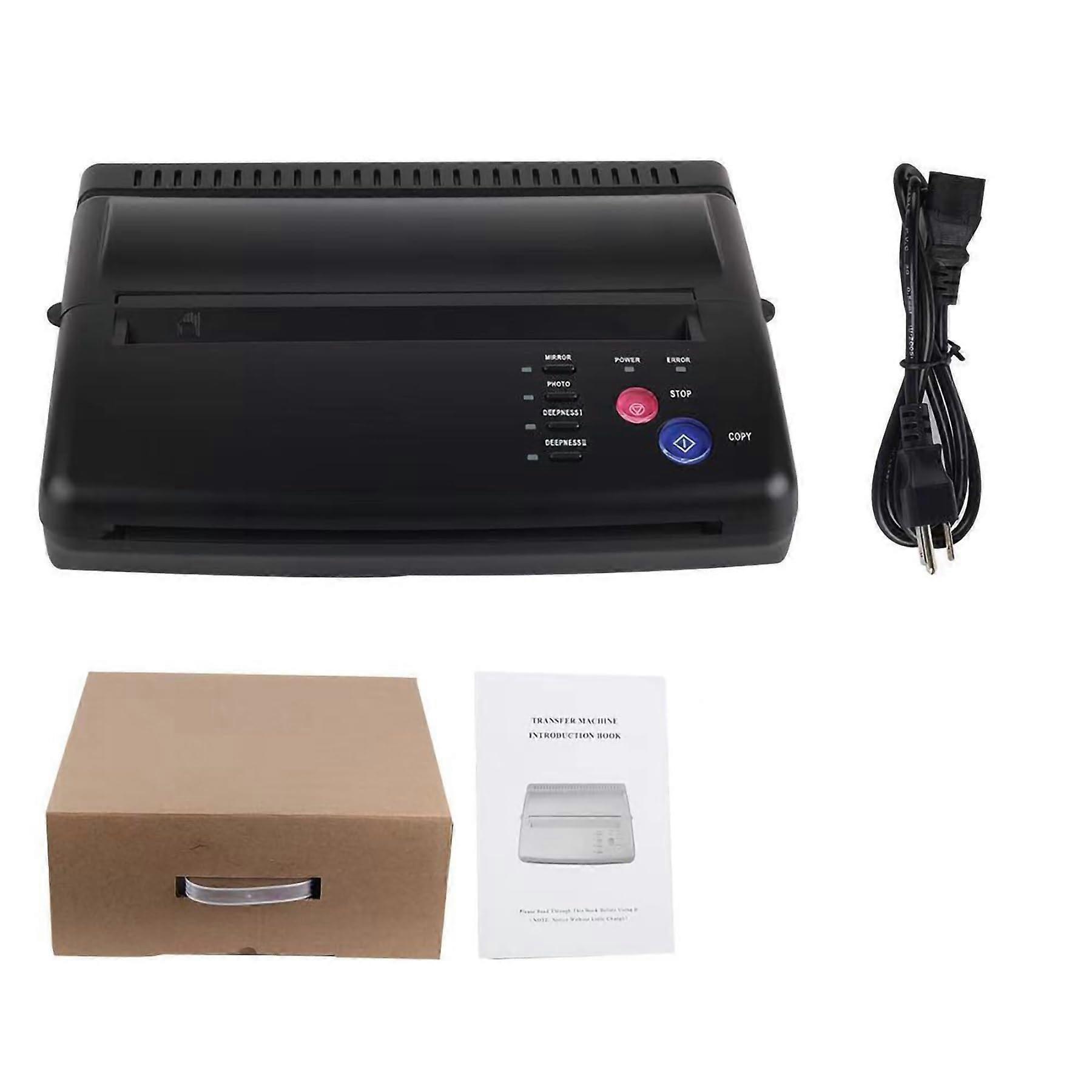 Tattoo Stencil Printer with Fast Thermal Printing for Artists, Mini Black Compact Copier