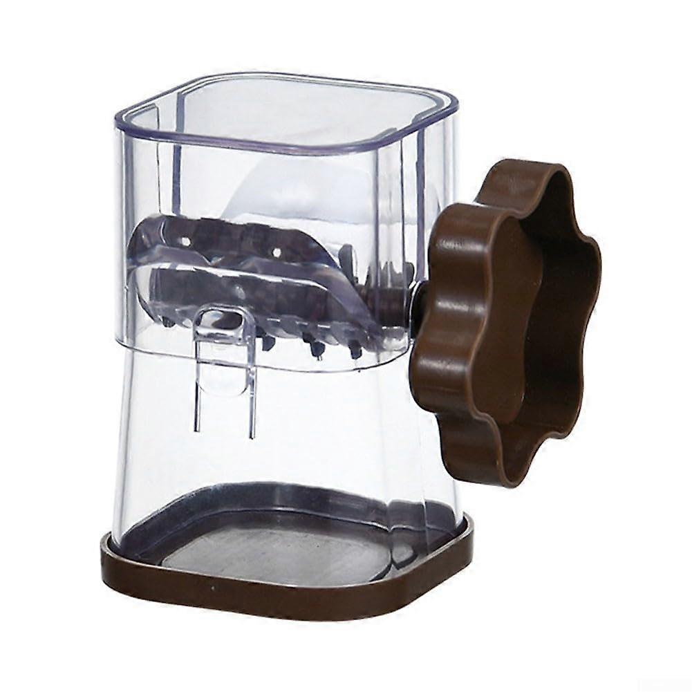 Nut Grinder with 360° Swivel Handle and Transparent Chamber for Efficient Kitchen Nut Crushing