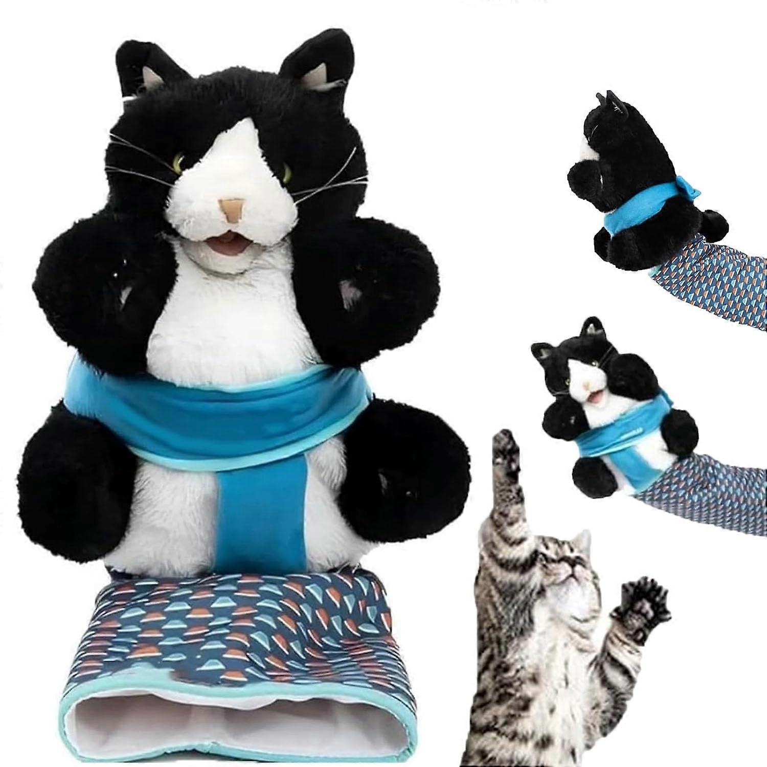 Cat Wrestling Toy Glove with ScratchResistant Plush for Safe Interactive Playtime