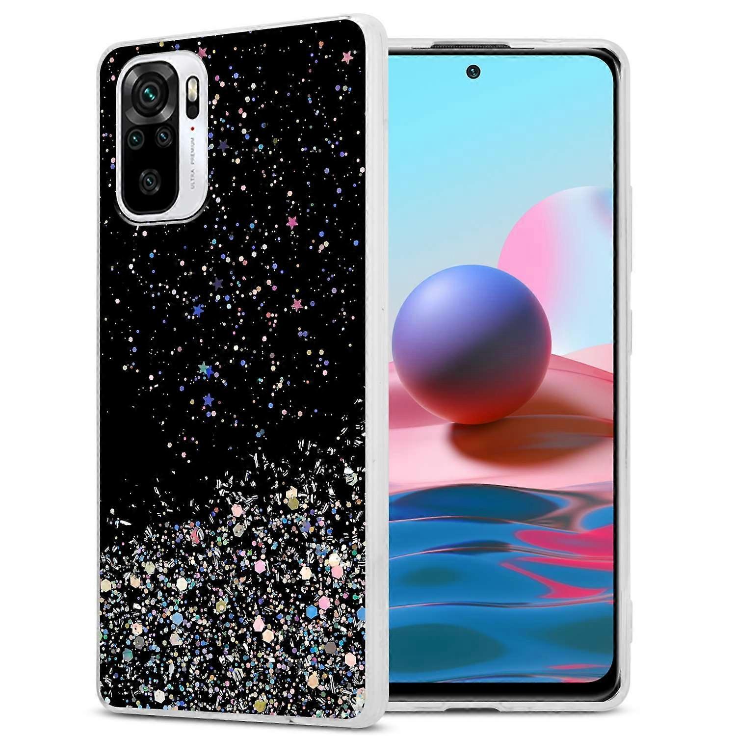 Case Xiaomi RedMi NOTE 10 4G / RedMi NOTE 10S Protective Case TPU - Transparent with Glitter