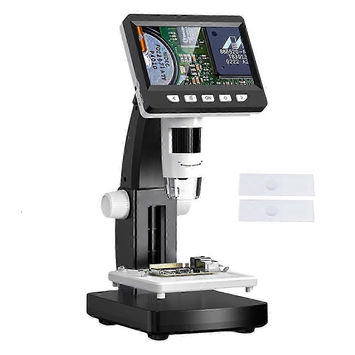 1000X Digital Microscope Biological Microscope 2MP 1080P Screen Soldering Coin Microscope PC View /