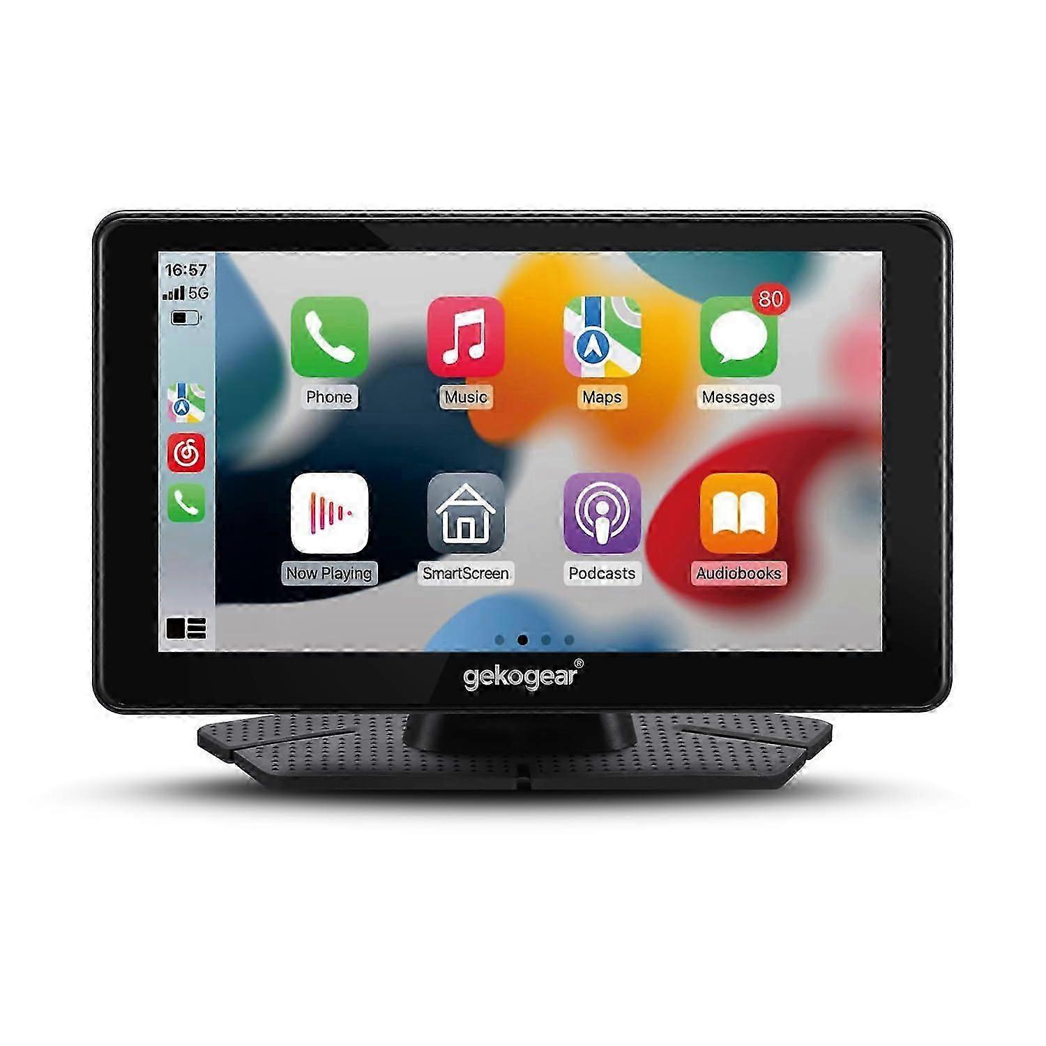 Wireless Display Compatible with CarPlay and Android Auto,7' Touchscreen,Bluetooth and WiFi for Any Car